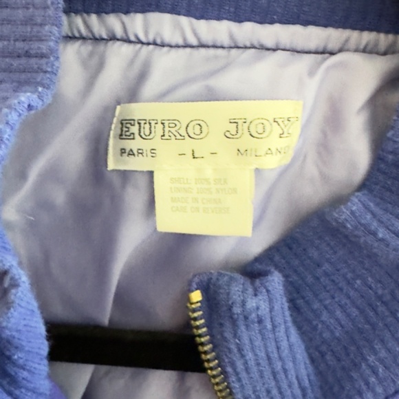 Vintage 1988 Silk Purple Bomber Jacket from Italy (Large) - Picture 3 of 15